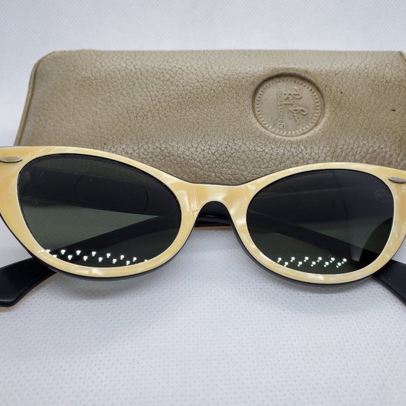 Ray-Ban Accessories - B&L Ray-Ban Lisbon White Pearl Cats Eye Sunglasses